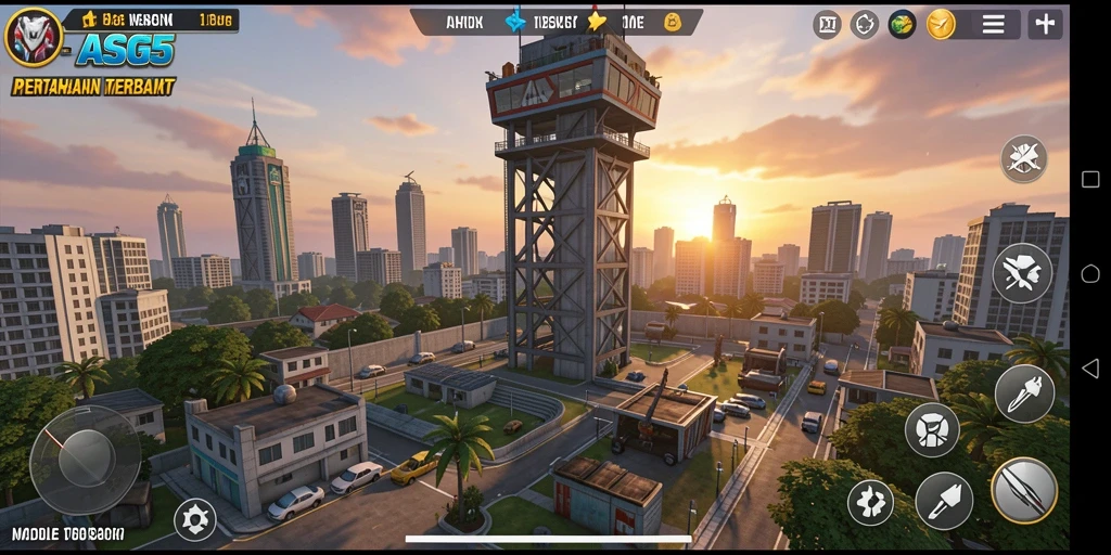 Gameplay seru di ASG55 dengan menara dan strategi yang menantang.