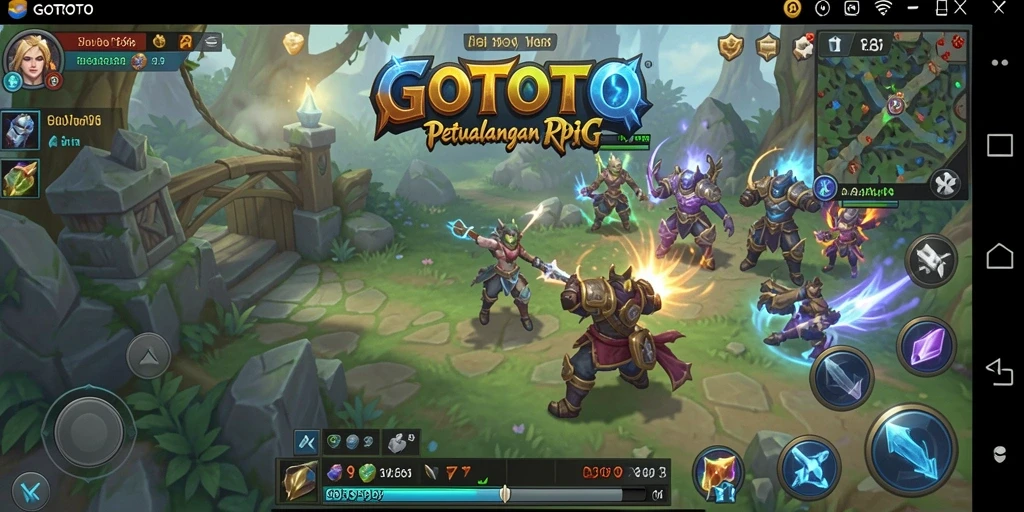 Tampilan Gameplay GOTOTO yang menakjubkan dan mendebarkan.