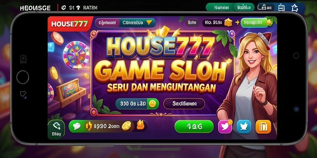 Tampilan gameplay utama <strong>HOUSE777</strong> dengan berbagai fitur Slot.