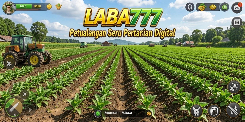 Tangkapan layar menunjukkan gameplay seru di LABA777 saat bertani.