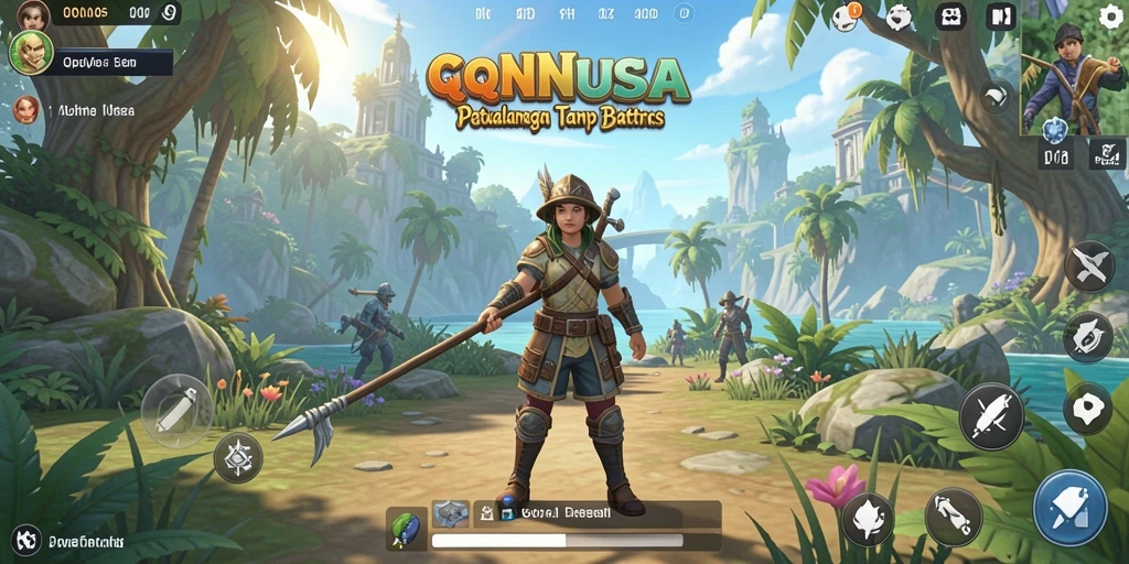 Tampilan menakjubkan dari gameplay QQNUSA di dunia terbuka.