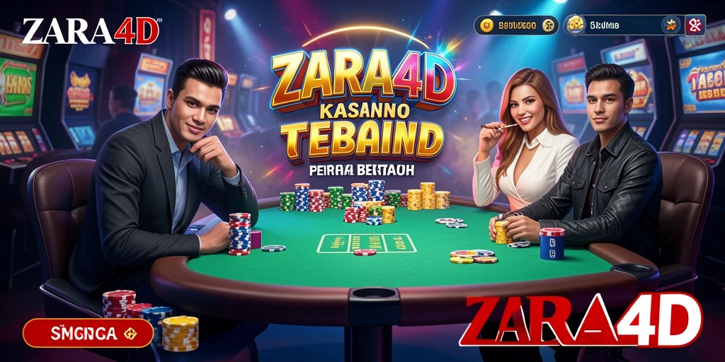 Screenshot utama ZARA4D menampilkan gameplay kasino yang seru dan menarik.